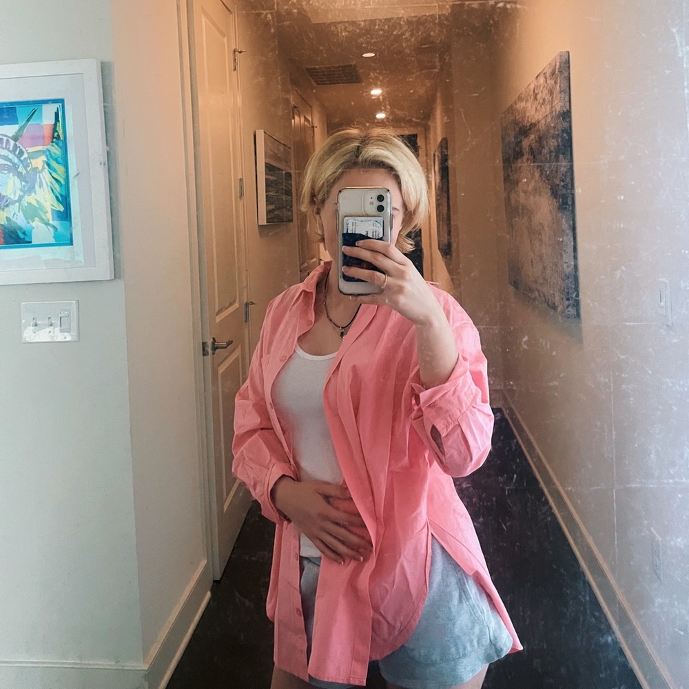Pink Button Down - Picture 3 of 3